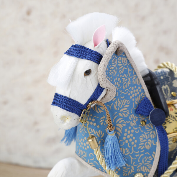 碧海の夢 – HEKIKAINOYUME – 【五月人形・兜・印伝飾馬】