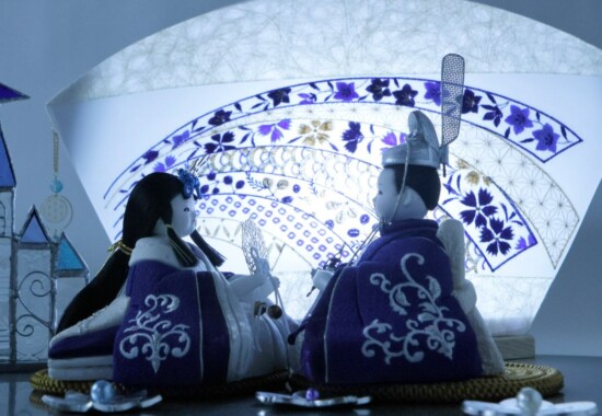 雛人形和紙照明飾り人形の永光限定商品